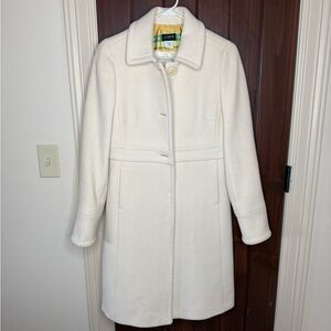 J.Crew Size 6 Wool Winter Coat in Cream